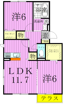 101号室 間取り
