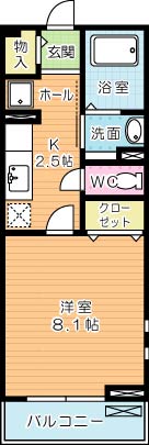 ヴィラショウコウ 101号室 間取り