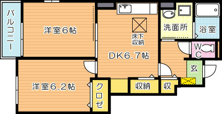 ウィステリア参番館 間取り