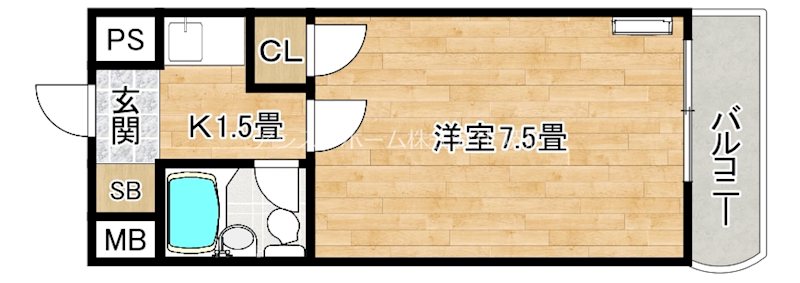 少林寺TKハイツ 間取り