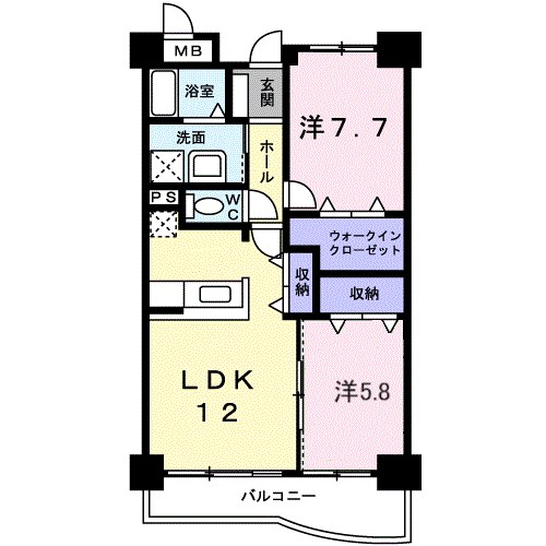 103号室 間取り