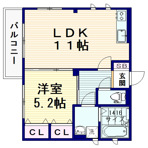サウスパル南台 間取り