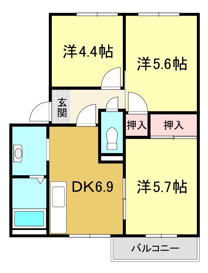 シティパレス南 間取り