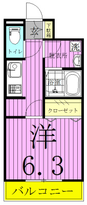 ソレイユ　ルブァン 101号室 間取り