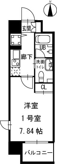 ウィズ丸子通 501号室 間取り