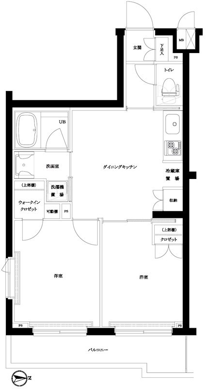 ルーブル新宿西落合八番館 間取り図