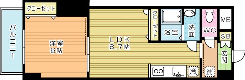 雅ビル 402号室 間取り