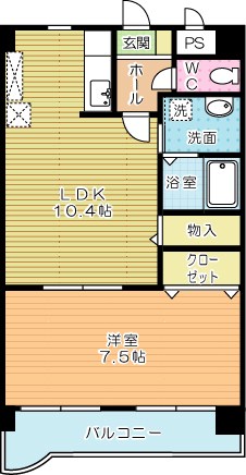 ハイツグラッツィア 101号室 間取り