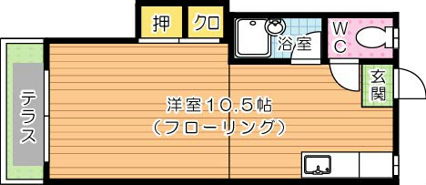 シティベール陣山　B棟 間取り