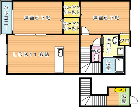 アルドーレⅠ 間取り図