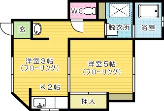 新高田・岡田アパートＡ棟 101号室 間取り