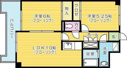 ヴァルト片野駅前 204号室 間取り