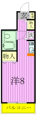 ジュネパレス新松戸第16 401号室 間取り