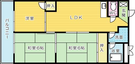 進藤第２ビル  405号室 間取り