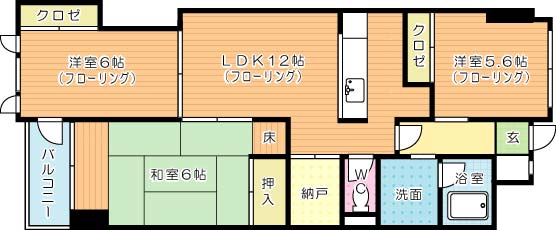 ココガモ＆壺壺蒲生 702号室 間取り
