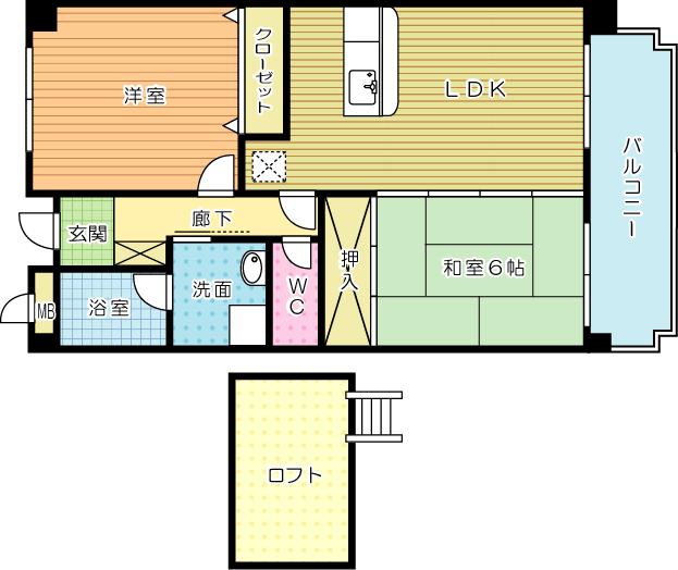 ヴィクトリアパラッツォ  502号室 間取り