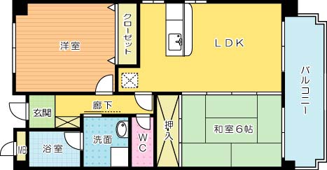 ヴィクトリアパラッツォ 302号室 間取り