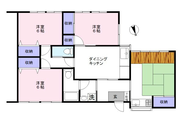 前沢ハウス 101号室 間取り