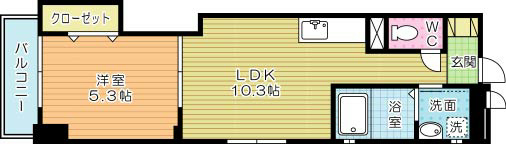 Designer Princess Riverside (デザイナープリンセスリバーサイド)  602号室 間取り