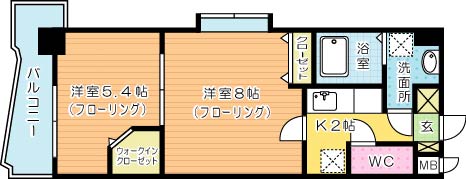 木下鉱産ビルⅢ  201号室 間取り