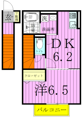 202号室 間取り