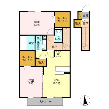 202号室 間取り