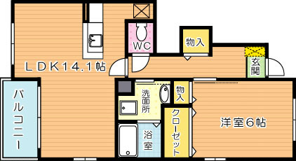 M&amp;rsquo;ｓGarden Ｂ（エムズガーデン） 間取り図