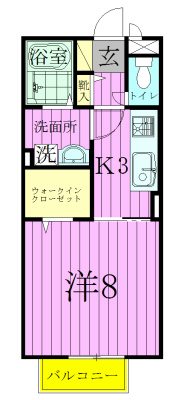 スプリング・Ｋ 203号室 間取り