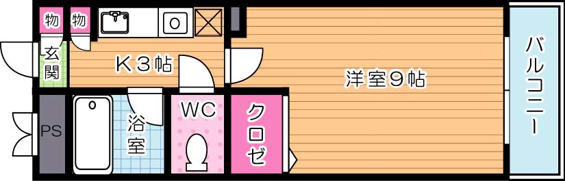 ヴィヴァーチェ浅川 間取り図