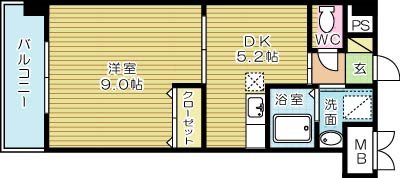 エヴァーグリーンＮ 204号室 間取り