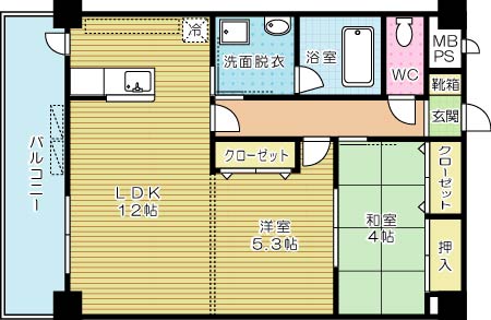 Ａｍａｚｉｎｇ Ｈｅａｒｔ（アメージングハート） 405号室 間取り