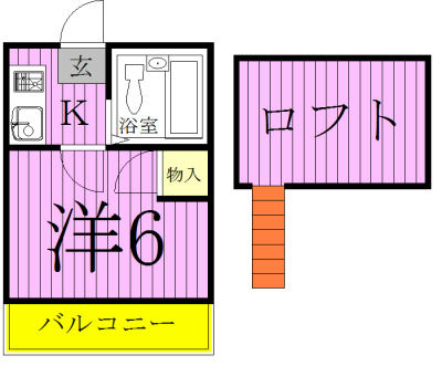 205号室 間取り