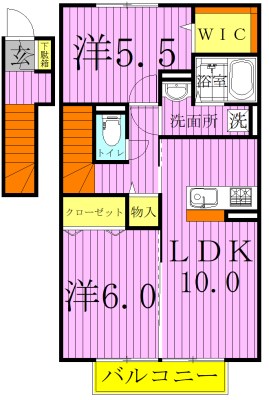 Noel  203号室 間取り