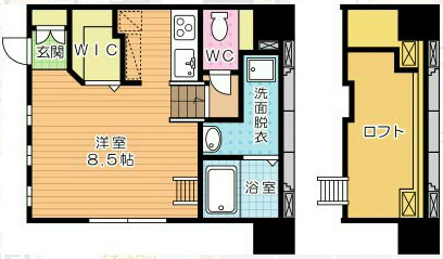 T the style 101号室 間取り