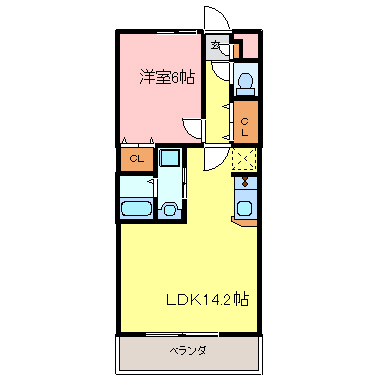 アンプルールリーブルAzumi 間取り図