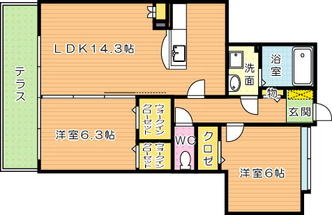 グレイス早川Ⅱ 間取り