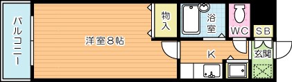 Ｂｅｒｇａｍｏｔｔｏ吉野町(ベルガモット吉野) 507号室 間取り