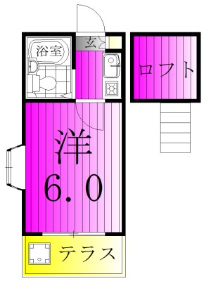 ジュネパレスシオン 101号室 間取り