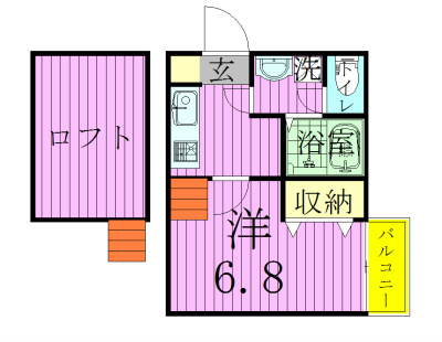 1号室 間取り
