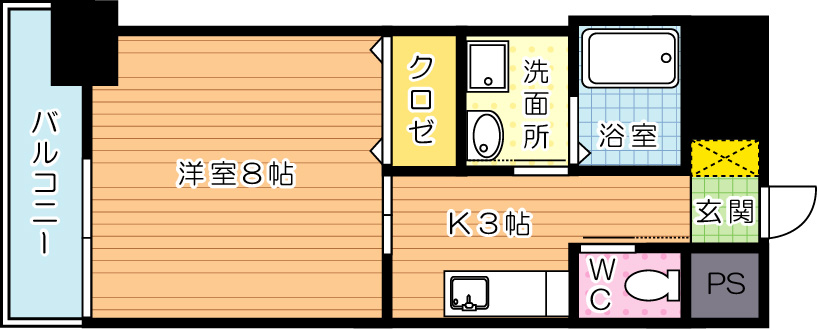 Plume下到津 (プルーム下到津)  405号室 間取り