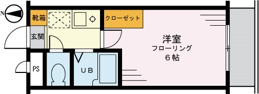 クレール三輪 302号室 間取り