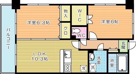 ボンボニエールアロア 206号室 間取り