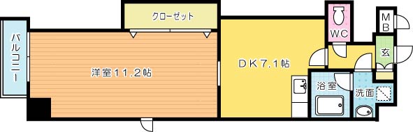 ミーナ砂津 1003号室 間取り