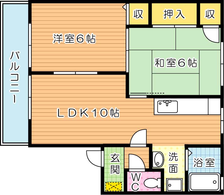 フローラ鷹の巣 間取り図