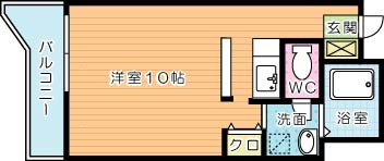 メゾンガーデンプラザ  206号室 間取り