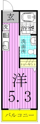 ミルクリーク野菊野Ｂ棟 203号室 間取り