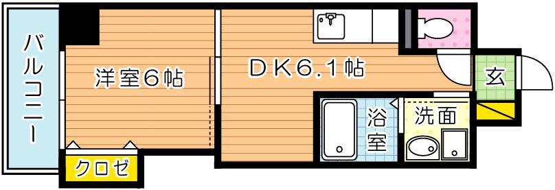 THE SQUARE Suite Residence(ザ・スクエア・スイートレジデンス) 307号室 間取り