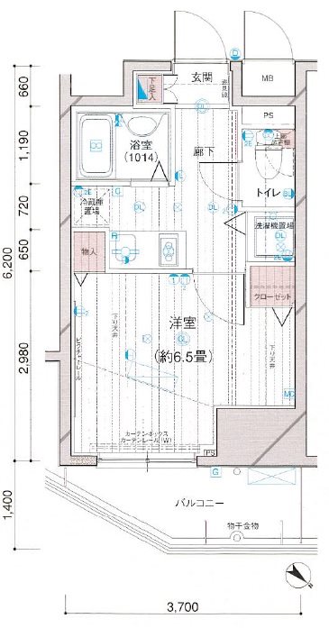 メインステージ五反田駅前 間取り