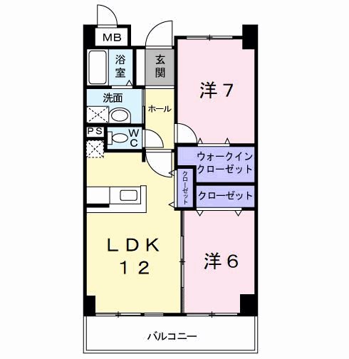 ハイエスト　クレディア 202号室 間取り