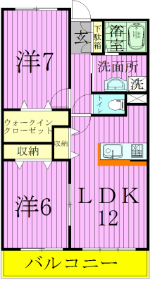 ハイエスト　クレディア 202号室 間取り